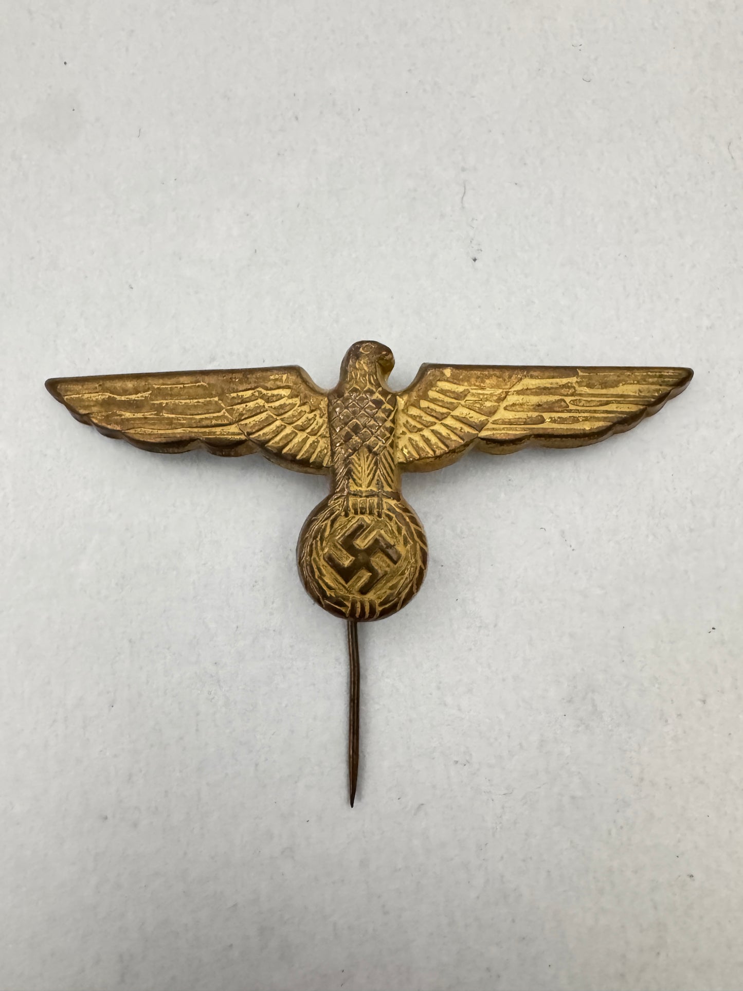 WW2 German Kriegsmarine Metal Eagle Cap Badge