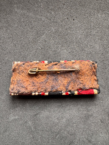 Photo 2 of WW2 German Army Combatant & Party Member Medal Ribbon Bar - collectible militaria item