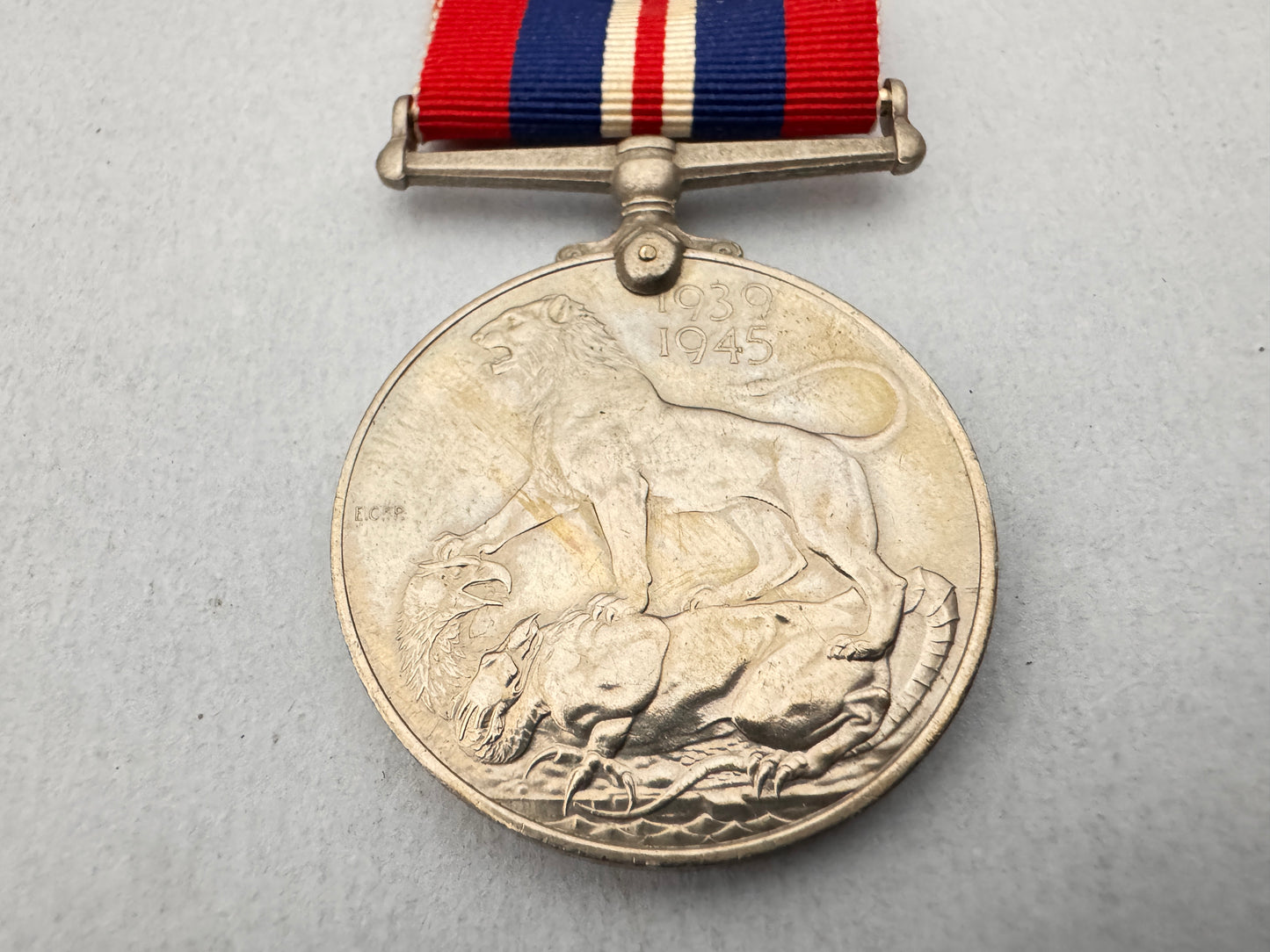 WW2 British 1939-45 War Medal with MID Oakleaves