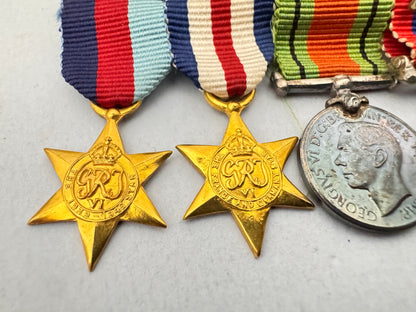 WW2 British France & Germany Campaign Star Miniature Medal Bar Group