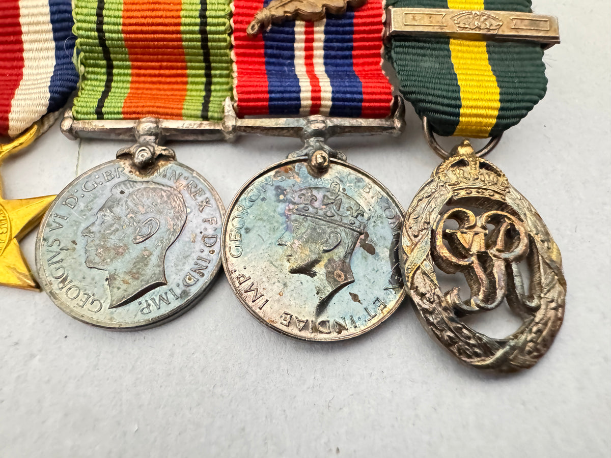 WW2 British France & Germany Campaign Star Miniature Medal Bar Group