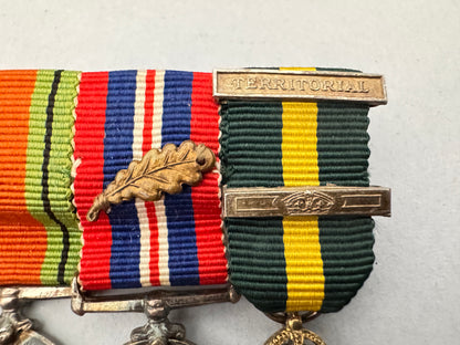 WW2 British France & Germany Campaign Star Miniature Medal Bar Group
