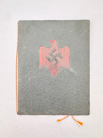 Third Reich NSRL Sports Award Booklet