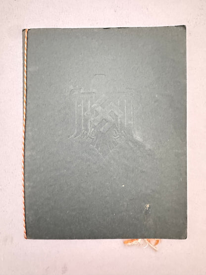 Third Reich NSRL Sports Award Booklet to Single Recipient