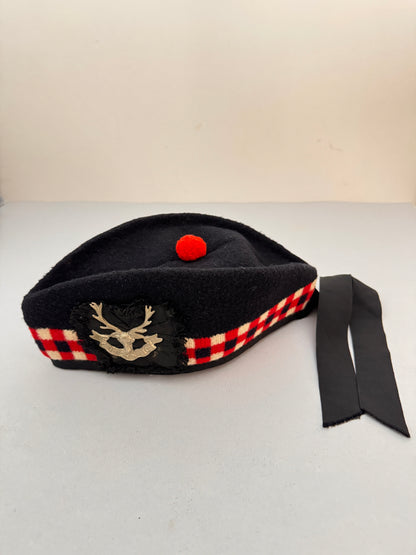 WW2 British Army Seaforth Highlanders Diced Glengarry Side Cap