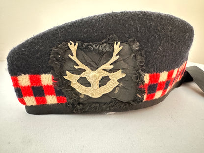 WW2 British Army Seaforth Highlanders Diced Glengarry Side Cap