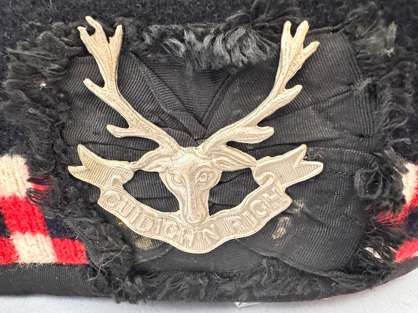 WW2 British Army Seaforth Highlanders Diced Glengarry Side Cap