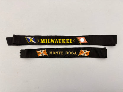 Third Reich Handelsmarine Merchant Marine Cap Tally Ribbons