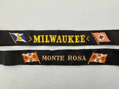 Third Reich Handelsmarine Merchant Marine Cap Tally Ribbons