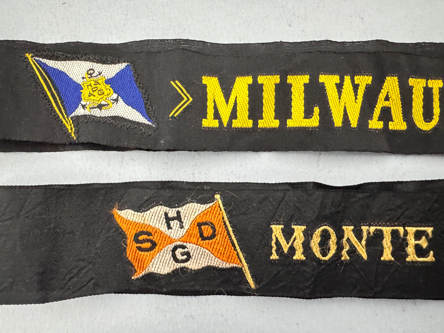 Third Reich Handelsmarine Merchant Marine Cap Tally Ribbons