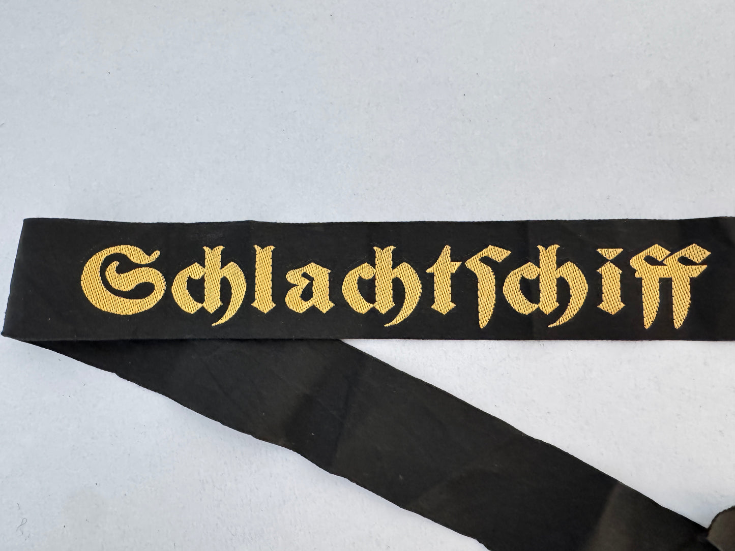 WW2 German Navy Kriegsmarine Schlachtschiff Scharnhorst Cap Tally Ribbon