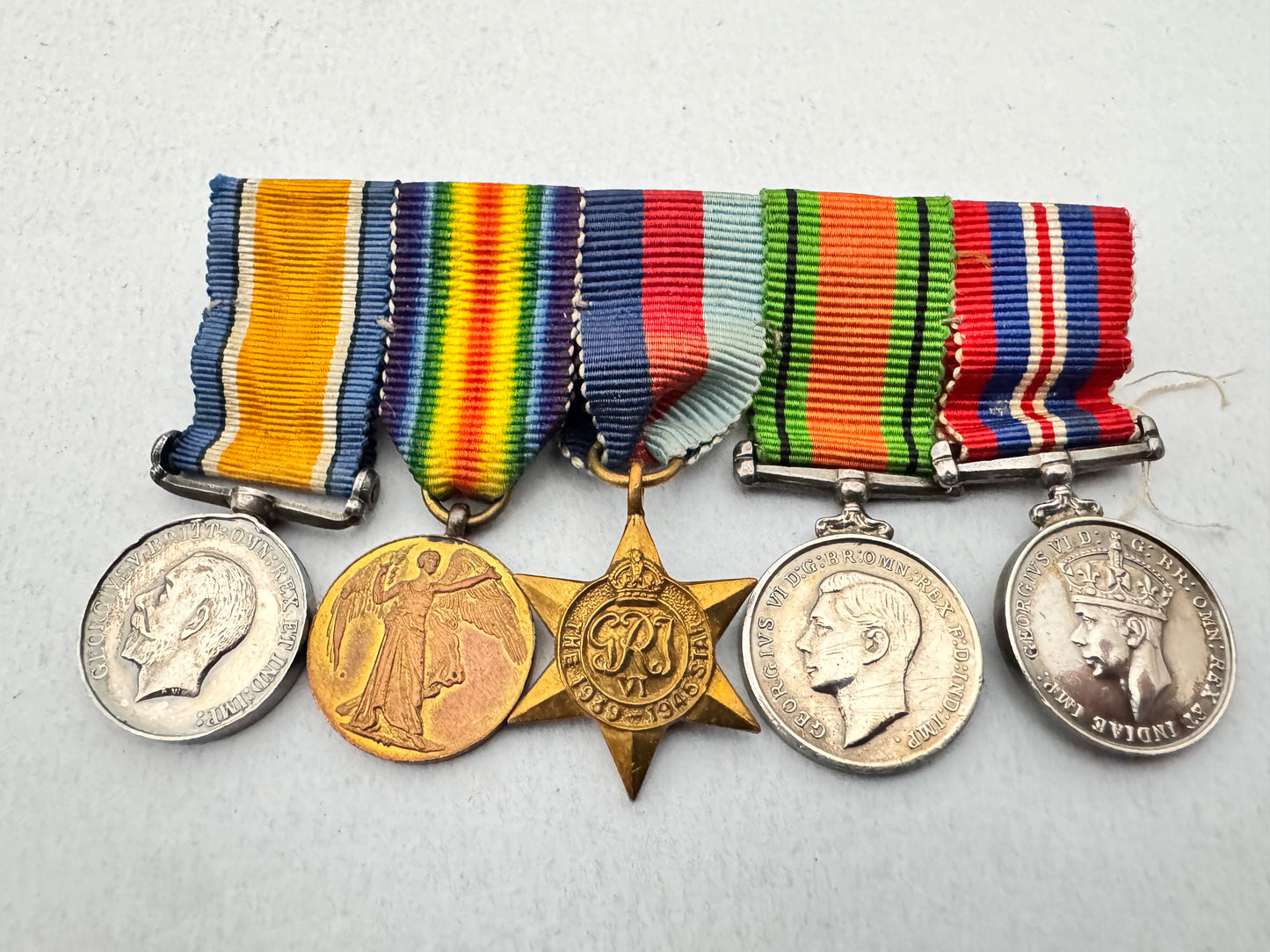 WW1 WW2 British War Medal Miniatures Group