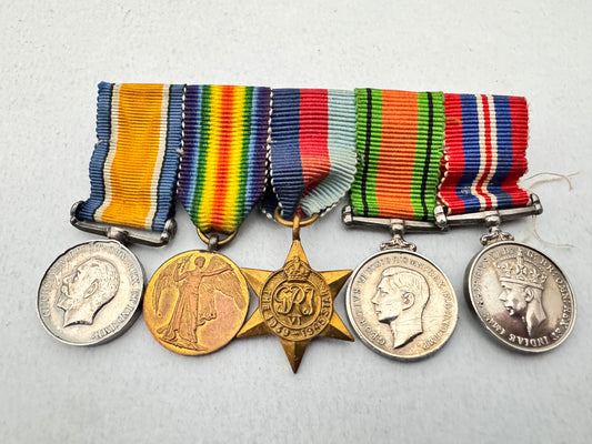 WW1 WW2 British War Medal Miniatures Group