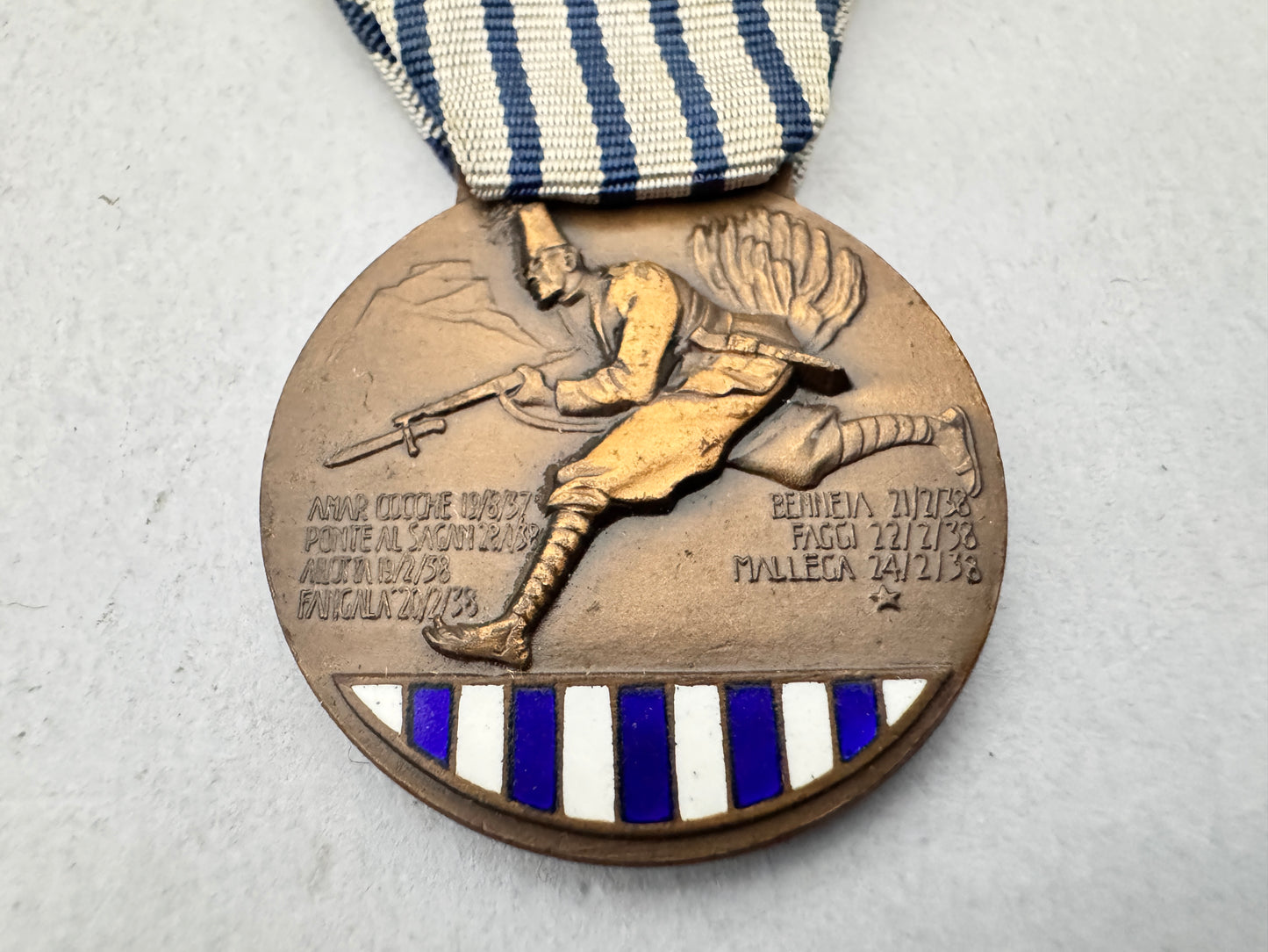 Italian Army 59th Colonial Battalion African Campaign Medal LIX BATT COLONIALE