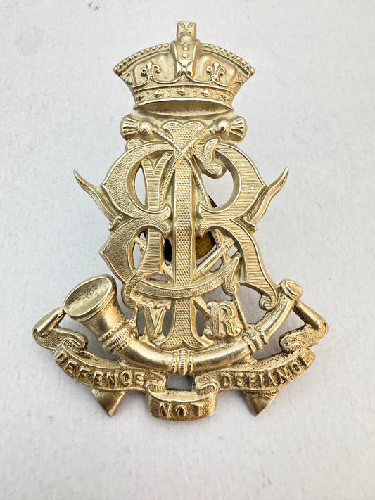 East India Railways Volunteer Rifles Helmet Badge British Colonial