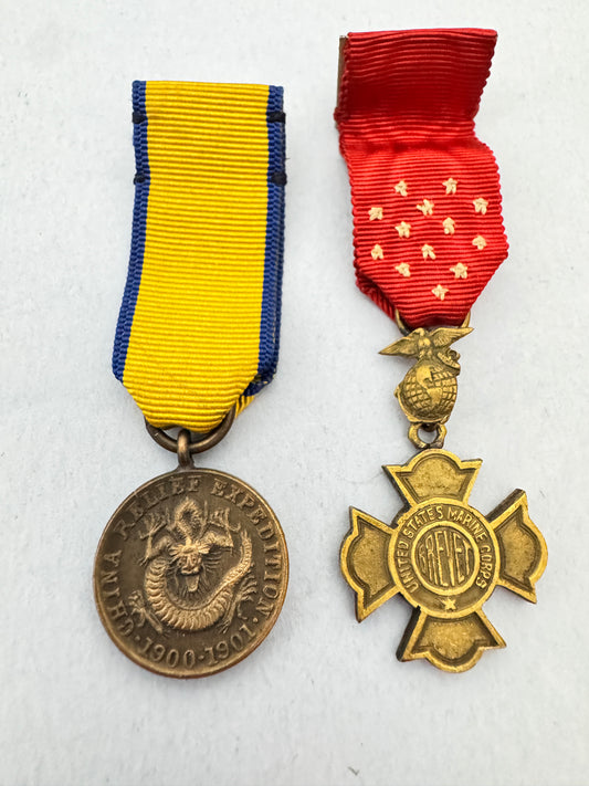 China Relief Expedition Miniature Medals United States Marines Boxer Rebellion