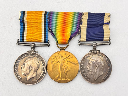 British Royal Naval Long Service and Good Conduct Medal Trio