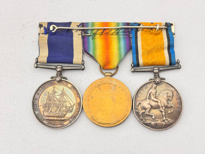 British Royal Naval Long Service and Good Conduct Medal Trio