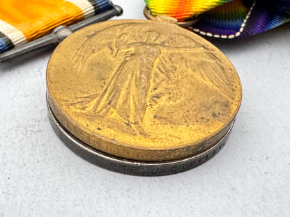 WW1 British Army War Medals - BWM, Inter Allied Victory Medal E SURREY REGIMENT