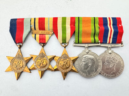 WW2 British Army 8th Army Africa Italy Campaign Medal Bar