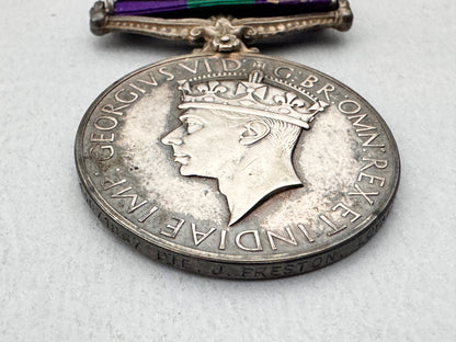 British General Service Medal Palestine 1945-48 LOYALS
