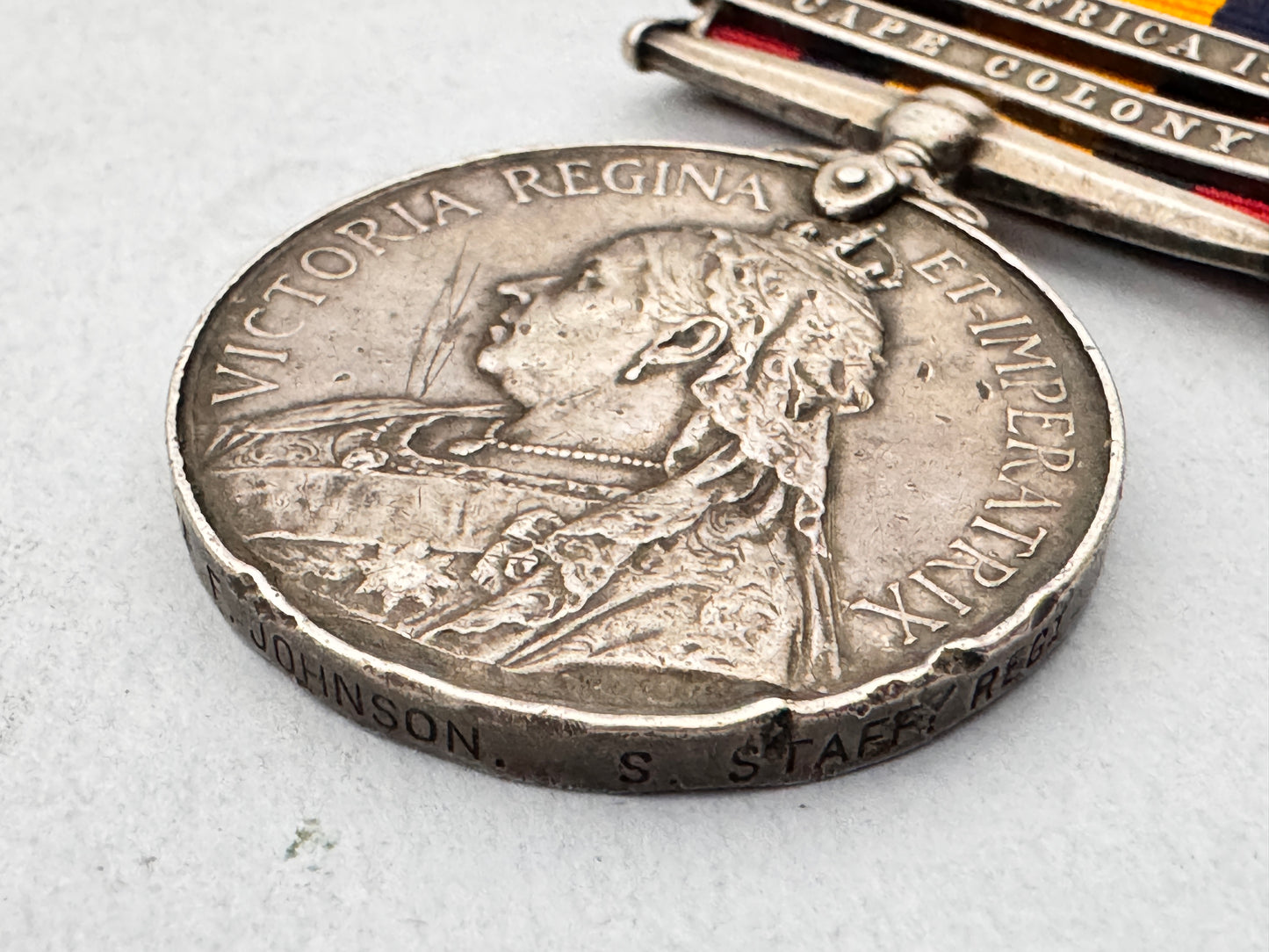 Queen's South Africa Medal (Boer War) SOUTH STAFFORDSHIRE REGIMENT