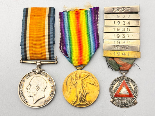 WW1 British Royal Navy War Medals, Acting Lead Stoker, Naval Patrols