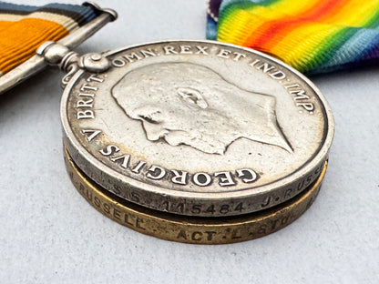 WW1 British Royal Navy War Medals, Acting Lead Stoker, Naval Patrols