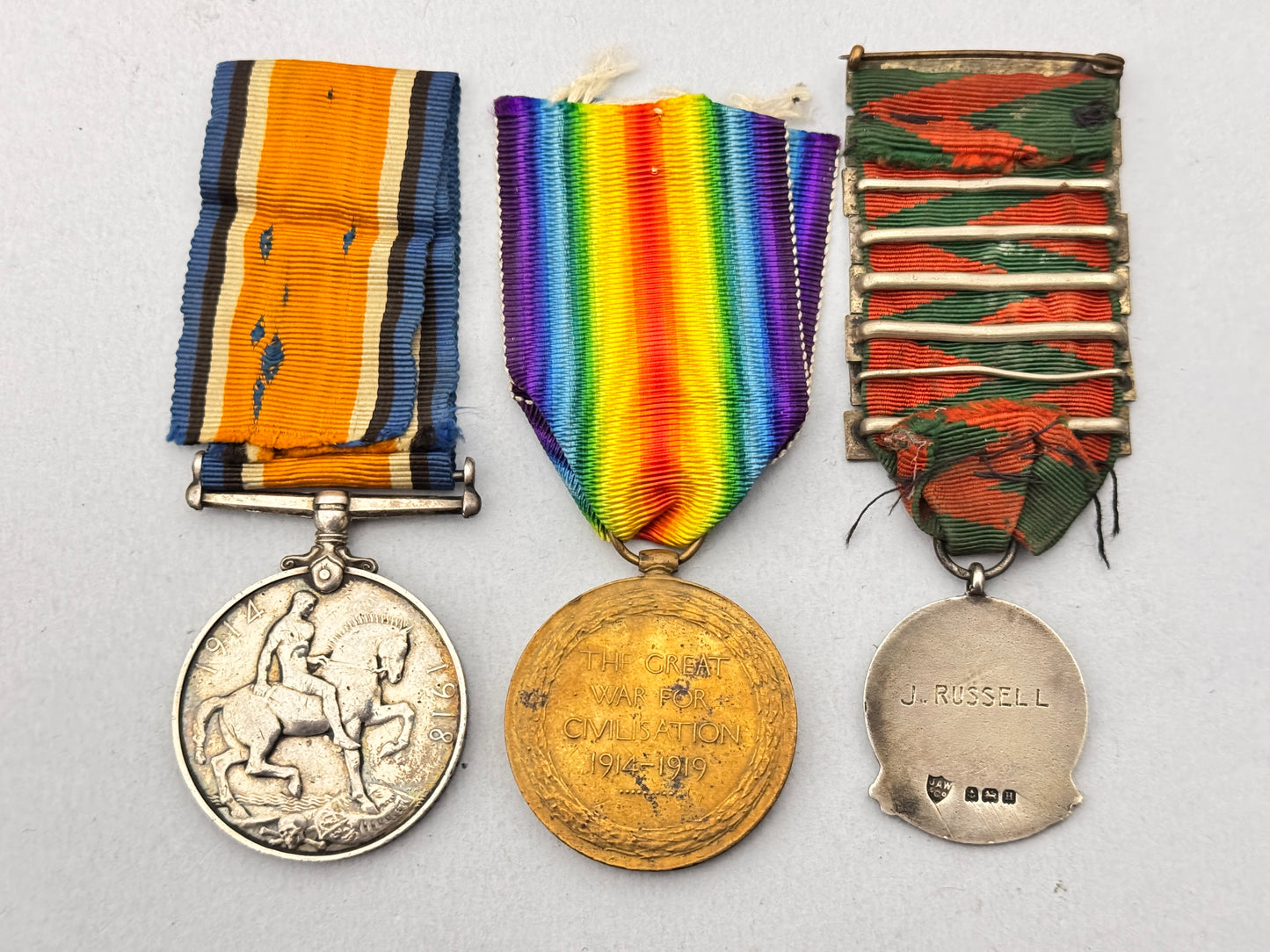 WW1 British Royal Navy War Medals, Acting Lead Stoker, Naval Patrols