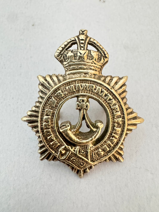 Madras & South Mahratta Railway Rifles Cap Badge British Colonial