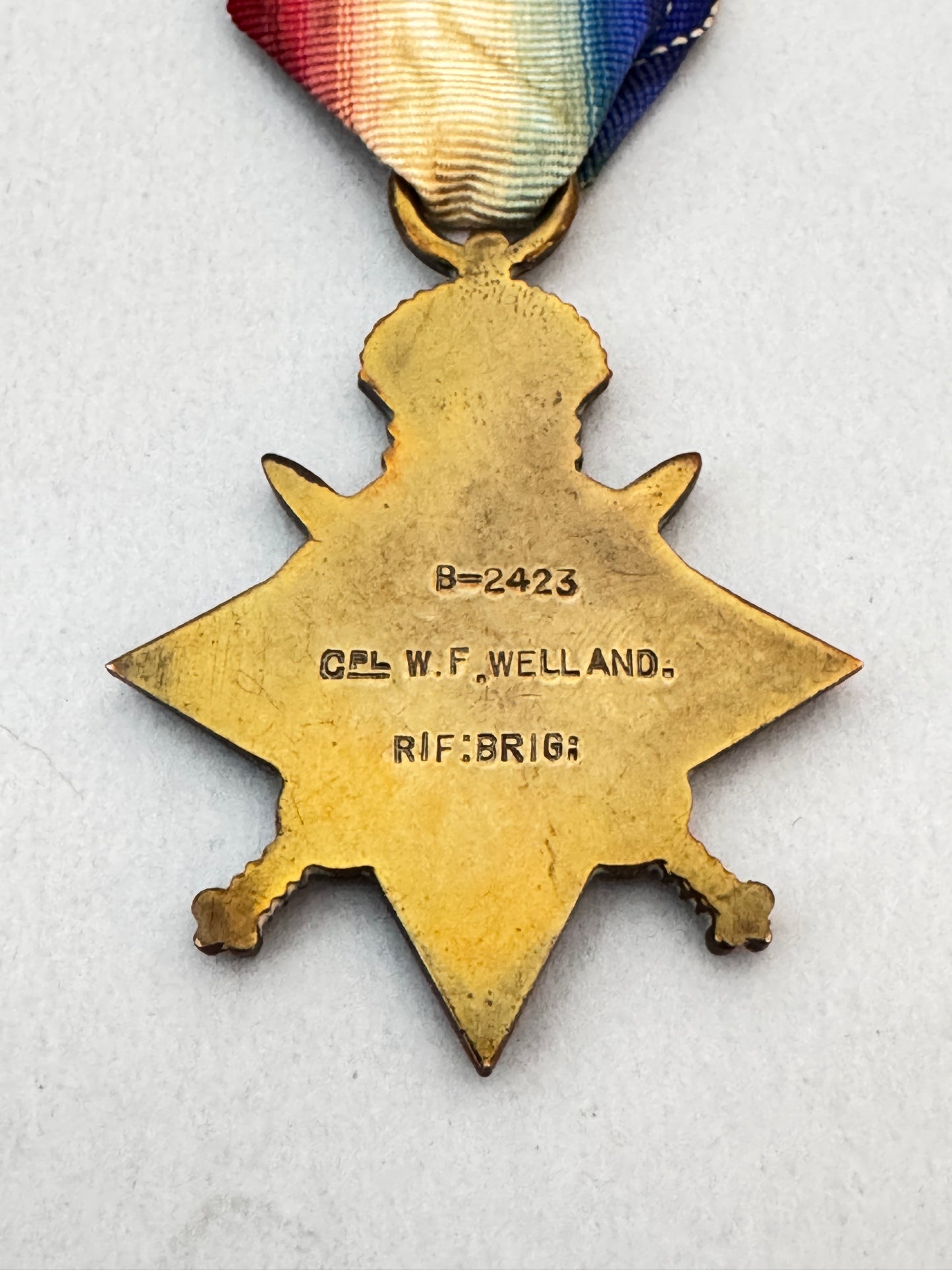 WW1 British Army 1914-15 Star RIFLE BRIGADE