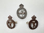 WW2 British Army Royal Corps of Signals Officer's Cap Badge & Collar Badges