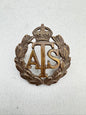 WW2 British Army Auxiliary Territorial Service Officer Cap Badge ATS