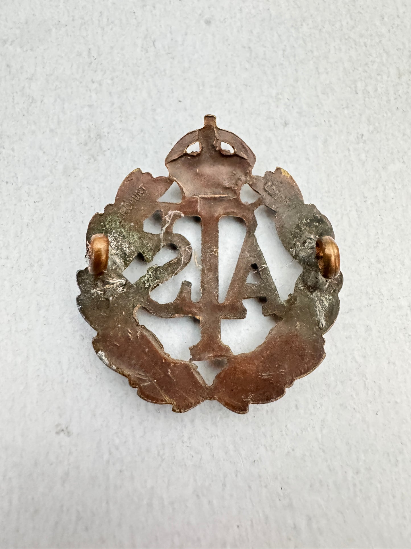 WW2 British Army Auxiliary Territorial Service Officer Cap Badge ATS