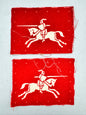 WW2 British Army 8th Corps Formation Sign Arm Badges Pair