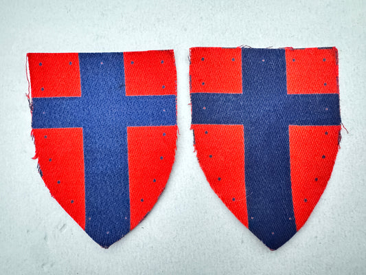 WW2 British Army 21st Army Group Formation Sign Arm Badges Pair