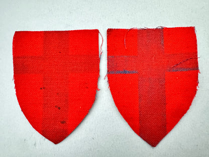 WW2 British Army 21st Army Group Formation Sign Arm Badges Pair