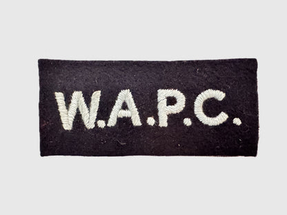 WW2 WAPC British Women's Auxiliary Corps Cloth Shoulder Title