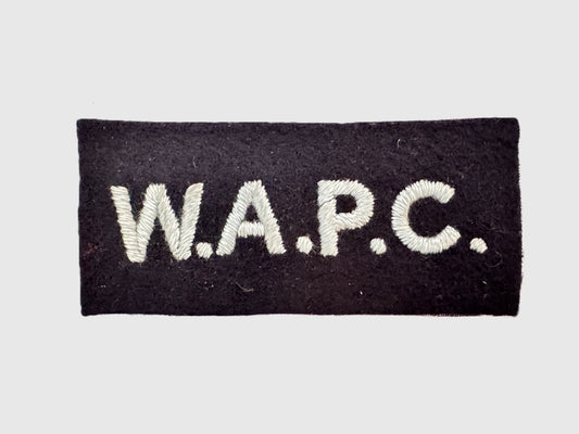 WW2 WAPC British Women's Auxiliary Corps Cloth Shoulder Title