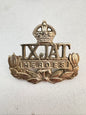 WW2 British India Army 9th Jat Regiment Cap Badge IX JAT HEROES