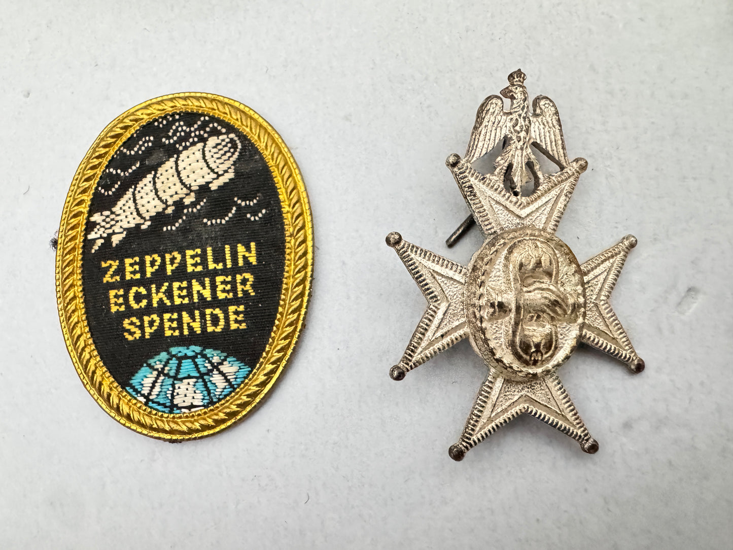 Imperial & Weimar German Badge Lot – Zeppelin Eckener, Cockade, Wurttemberg