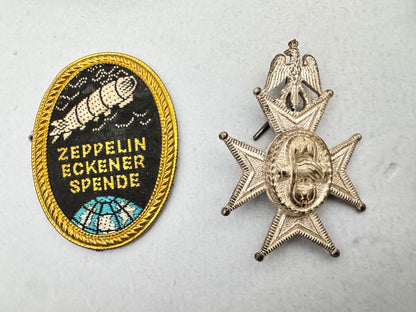 Imperial & Weimar German Badge Lot – Zeppelin Eckener, Cockade, Wurttemberg