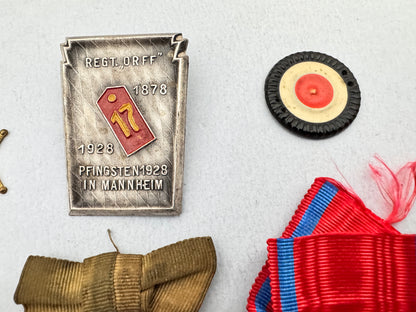 Imperial & Weimar German Badge Lot – Zeppelin Eckener, Cockade, Wurttemberg