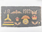 WW1 British Royal Air Force Bullion Pilot Badge Commemorative Panel Innisklling