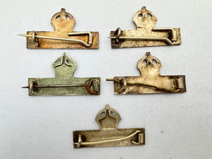 WW1 British Empire Territorial Force Imperial Service Badges (5)