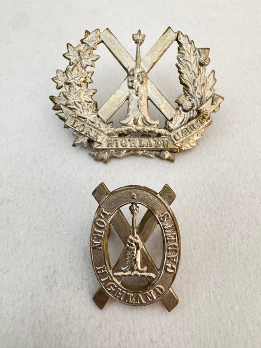 Canadian Lorn Highland Cadets Cap Badge & Collar Badge