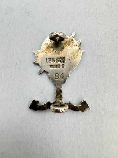 Popski's Private Army Association Hallmarked Silver Cap Badge