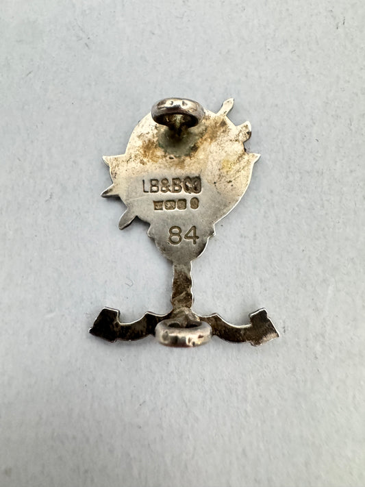 Popski's Private Army Association Hallmarked Silver Cap Badge