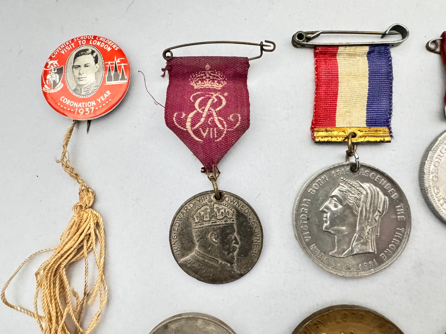 British Royal Commemorative Medals Lot Victoria Edward VII George V George VI