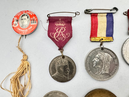 British Royal Commemorative Medals Lot Victoria Edward VII George V George VI
